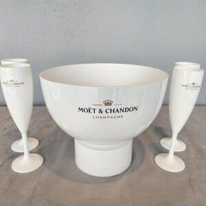 Moët & Chandon Ice Imperial "Great Bubble" Champagne Bucket MATTE WHITE …